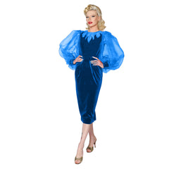 "Lola" 1950s Style Flame Gown