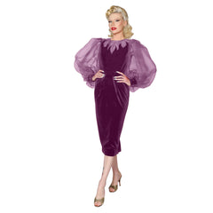 "Lola" 1950s Style Flame Gown