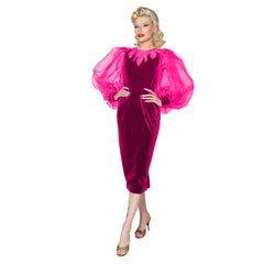 "Lola" 1950s Style Flame Gown