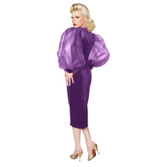 "Lola" 1950s Style Flame Gown