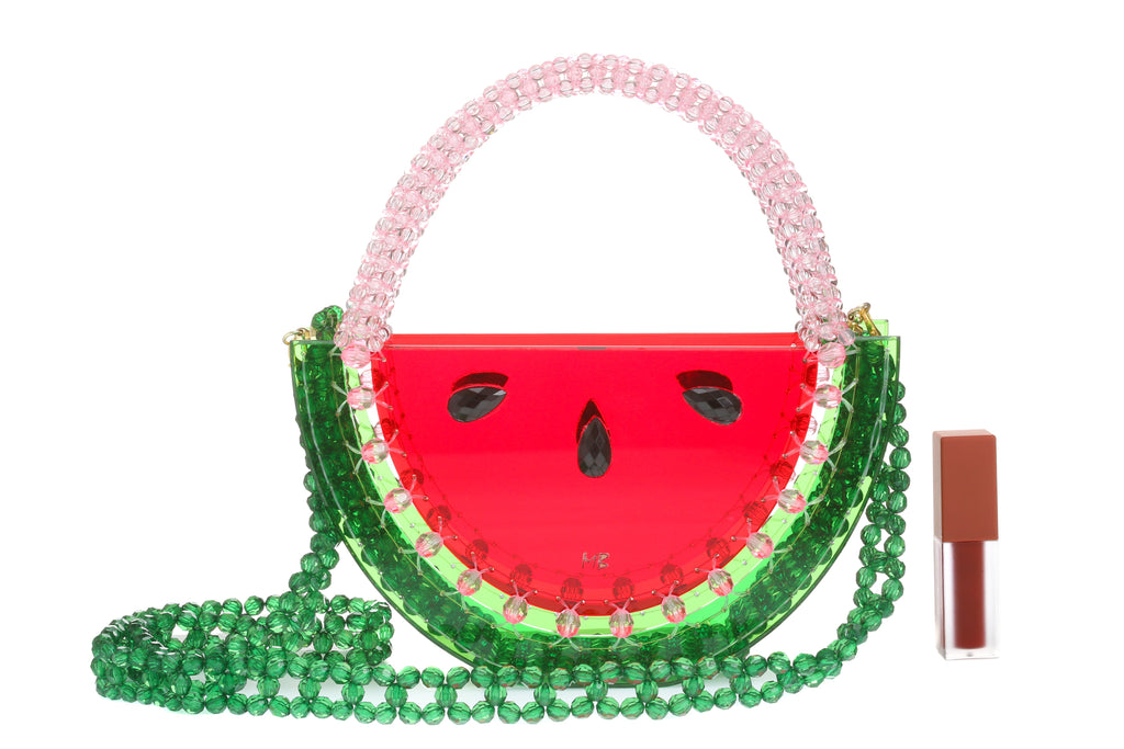 Beautify watermelon handbag beaded acrylic bag-0