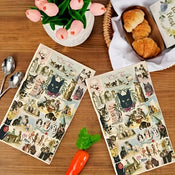 "Lady Felix" Vintage Images Cat Tea Towel width=100 