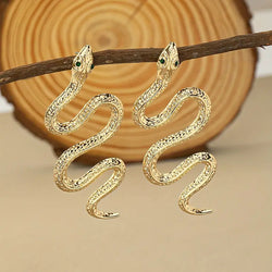 "Melonia" Snake Earrings width=100 