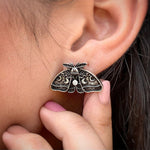 Mystical Moth Moon Phase Studs