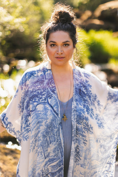 "Let the Light in" Bohemian Goddess Starduster Kimono