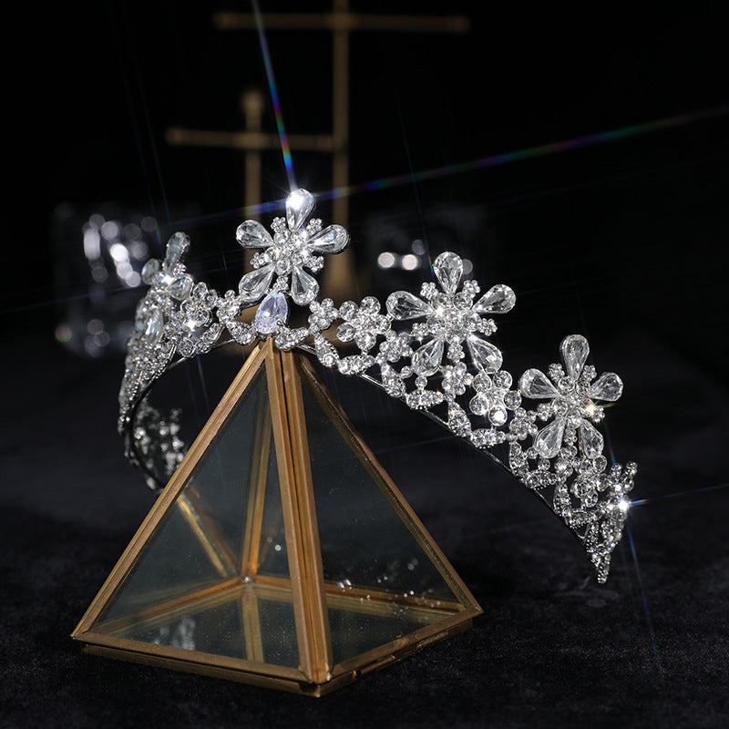 Crystal Blossom Crown Hair Accessory