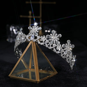 Crystal Blossom Crown Hair Accessory