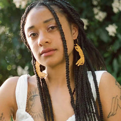 "Waghoba" Leopard Hoop Earrings