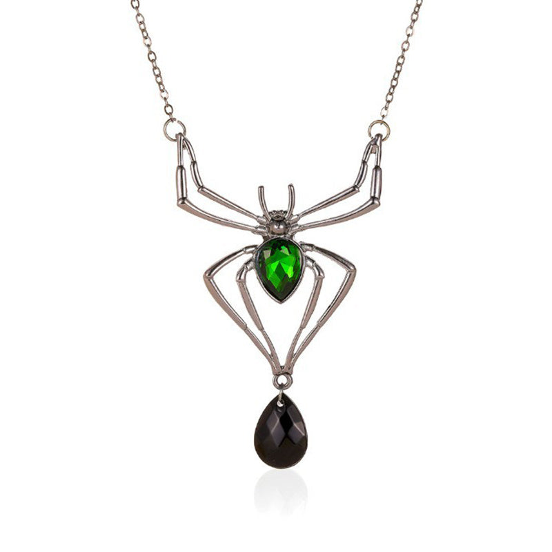 Spider Necklace Earrings Set