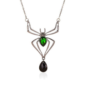 Spider Necklace Earrings Set