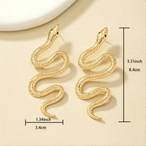 "Melonia" Snake Earrings