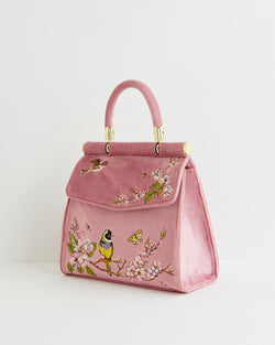 "Fable" Song Bird Embroidered Tote width=100 