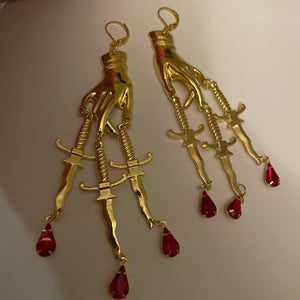 Demetria Blood Drop Earrings