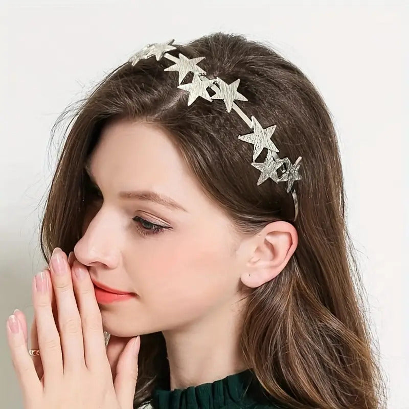 "Carina" Silvery Stars Tiara