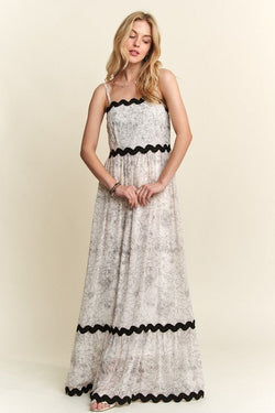 ADORA Floral Adjustable Strap Maxi Cami Dress-1 width=100 