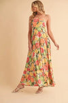Aemi + Co Fruit Print Square Neck Maxi Cami Dress-0