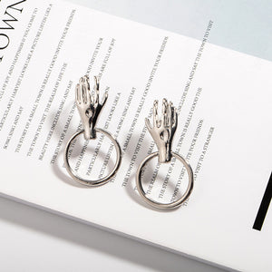 Rumi Hand Hoop Earrings