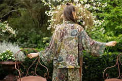 "Love Grows Wild" Bamboo Cropped Kimono