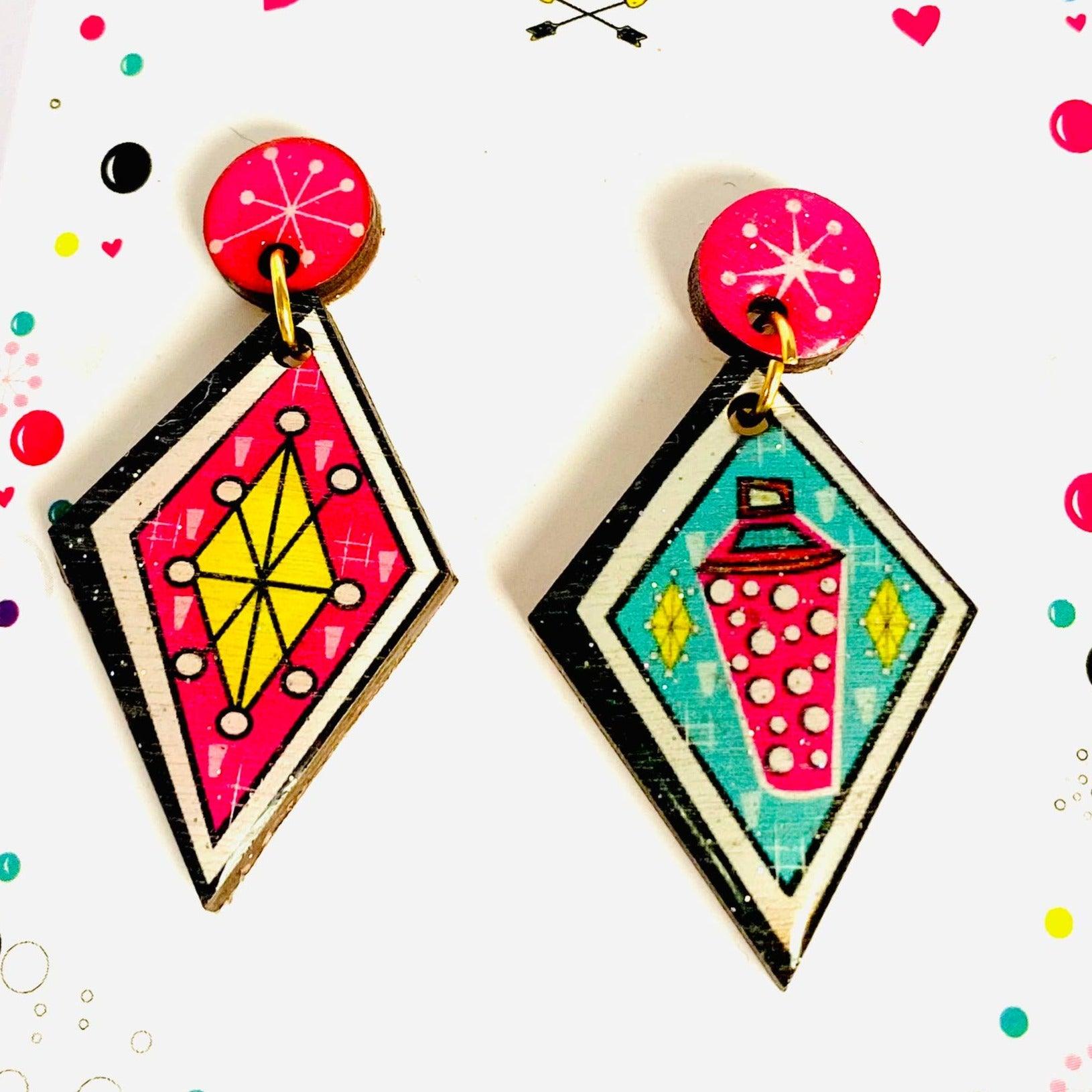 Atomic Statement Earrings by Rosie Rose Parker-0