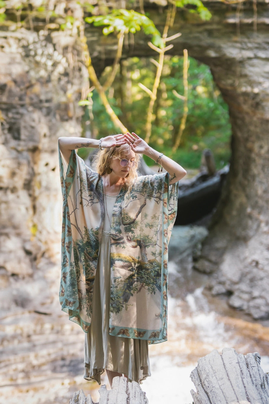 "Earth and Sky" Bohemian Kimono