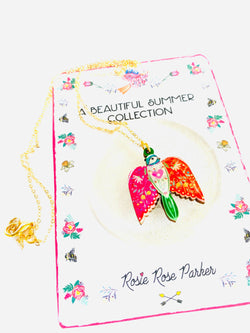 Pretty Bird in Flight Necklace by Rosie Rose Parker-1 width=100 