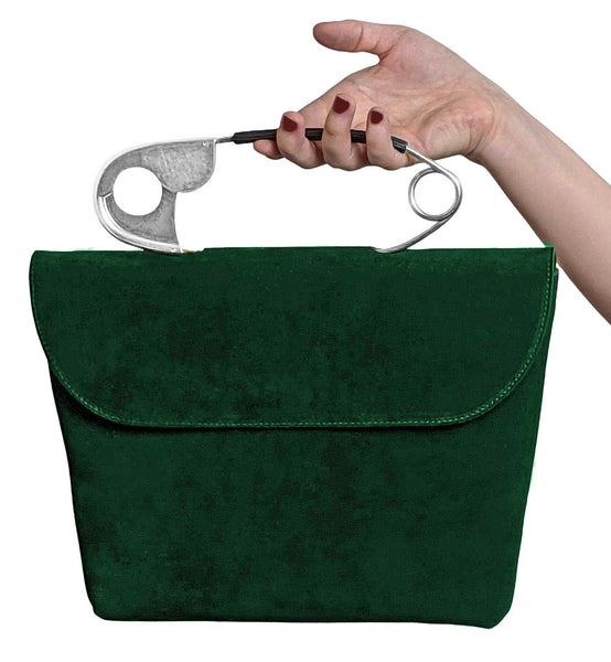 "Renata" Green Safety Pin Bag