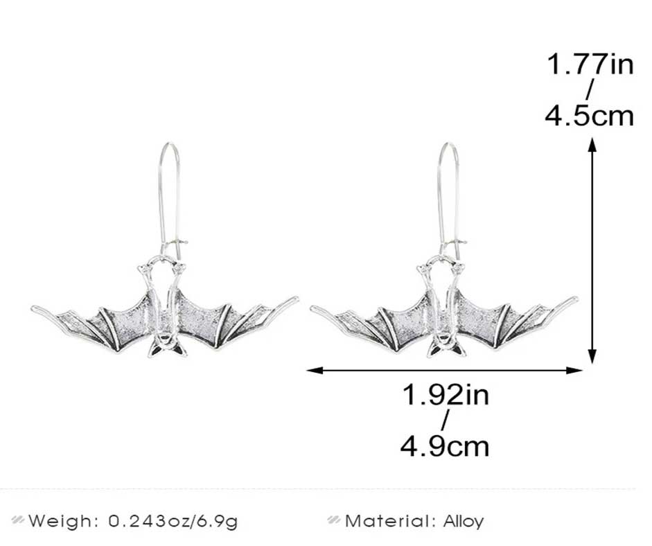 "Minyades" Bat Earrings