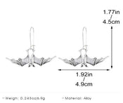 "Minyades" Bat Earrings width=100 
