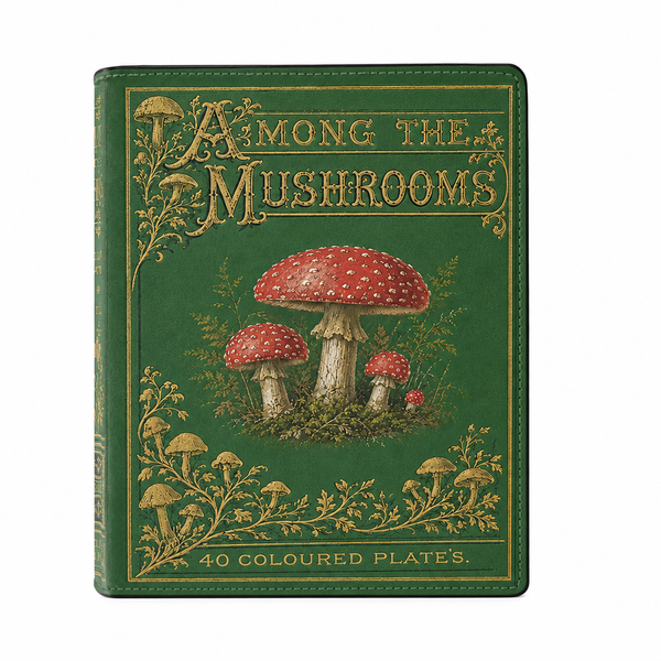 "Among The Mushrooms" Book Clutch