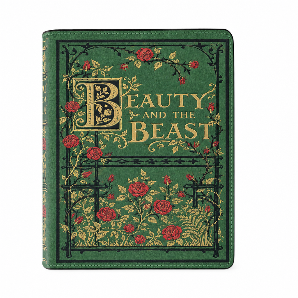 BCIP v09 - Final 1 - Front - 63-9b0b-532802d5b91b - "Beauty and the Beast" Roses Book Clutch