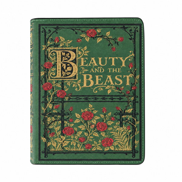 "Beauty and the Beast" Roses Book Clutch