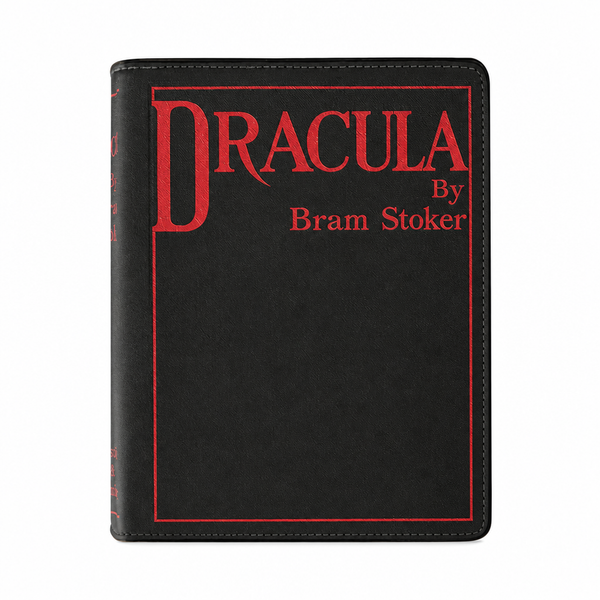 "Dracula" Black & Red Book Clutch