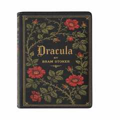 BCIP - Front - "Dracula" Midnight Black Book Clutch