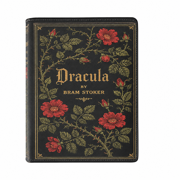 "Dracula" Midnight Black Book Clutch