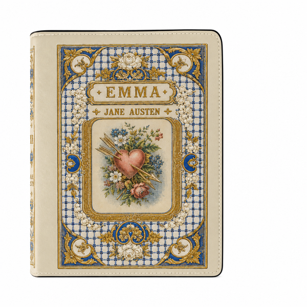 "Emma" Beige Book Clutch