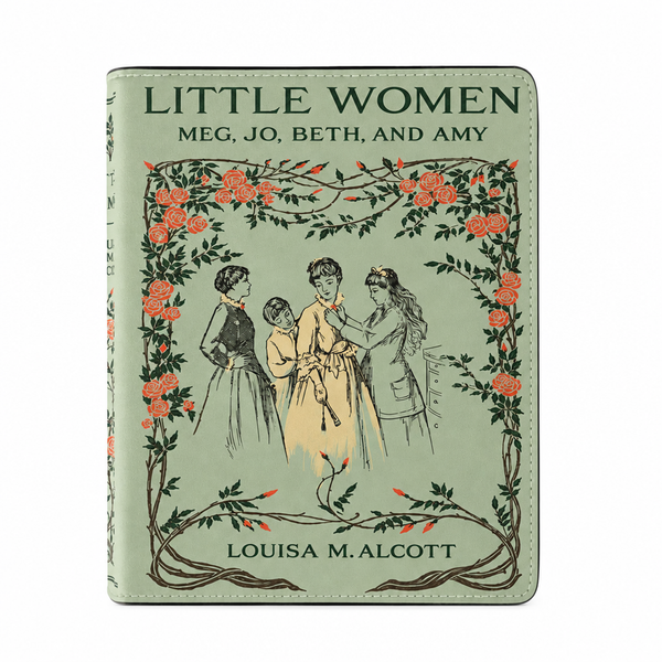 "Little Women" Sage Green Book Clutch