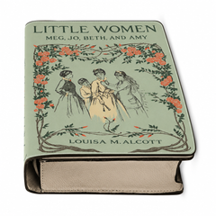 BCIP v09 - Final 4 - Front Angle - 4a-8999-999e171a6f3e - "Little Women" Sage Green Book Clutch