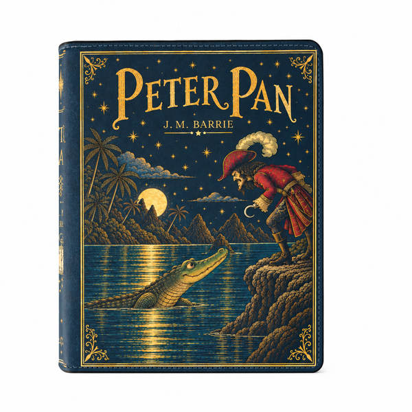 "Peter Pan" Tick-Tock Book Clutch