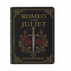 BCIP v09 - Final 1 - Front - 66-b9d3-24691099d147 - "Romeo and Juliet" Dagger and Roses Book Clutch