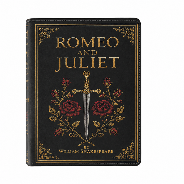 "Romeo and Juliet" Dagger & Roses Book Clutch