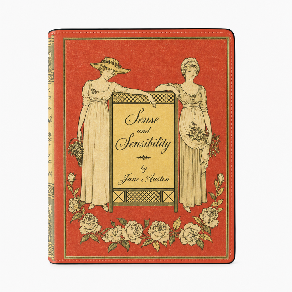 BCIP v09 - Final 1 - Front - 7b-92fe-450e2b5b4d8b - "Sense and Sensibility" Book Clutch