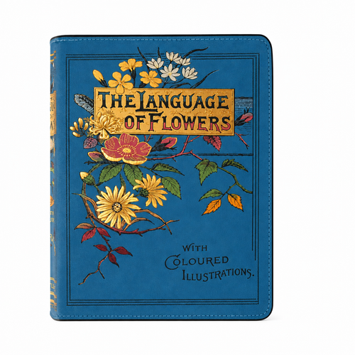 "The Language of Flowers" Book Clutch