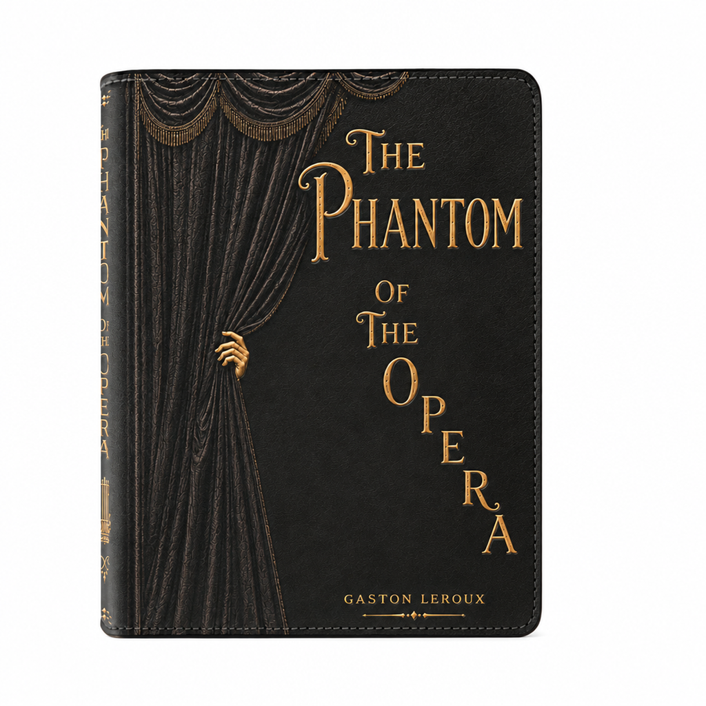 BCIP - Front - "The Phantom of the Opera" Curtains Book Clutch