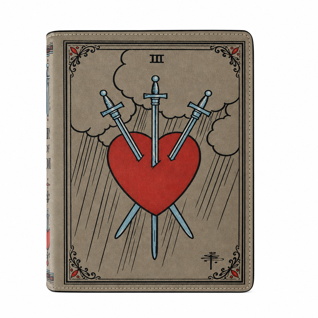 BCIP v09 - Final 1 - Front - 98-b1da-751a5b99b43d - "Three of Swords" Book Clutch