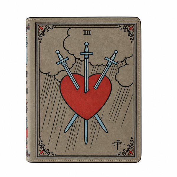 "Three of Swords" Book Clutch