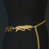 "Lola" Leopard Belt width=100 