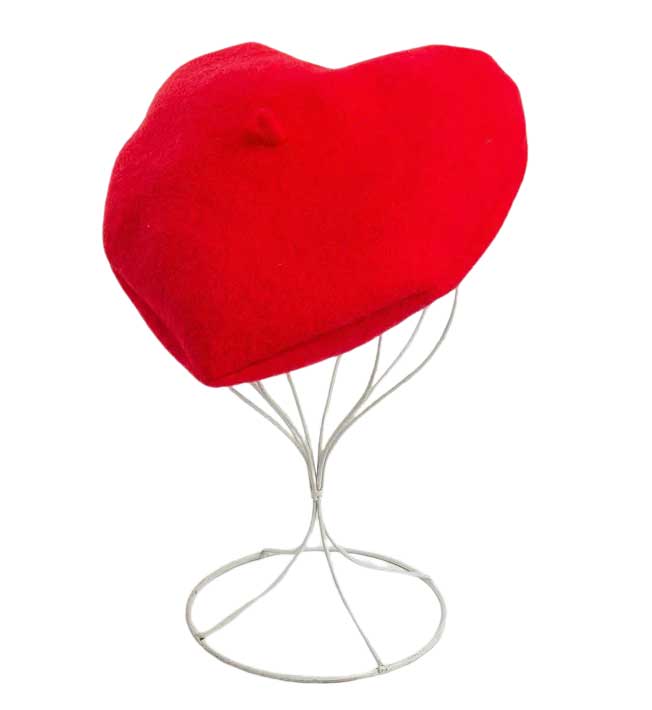 "Valentine" 1940s Heart Shaped Beret