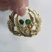 Golden Wings Earrings width=100 