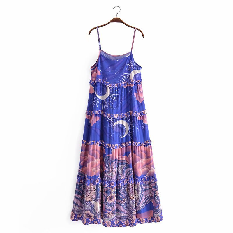 Rayon Water Print Dress