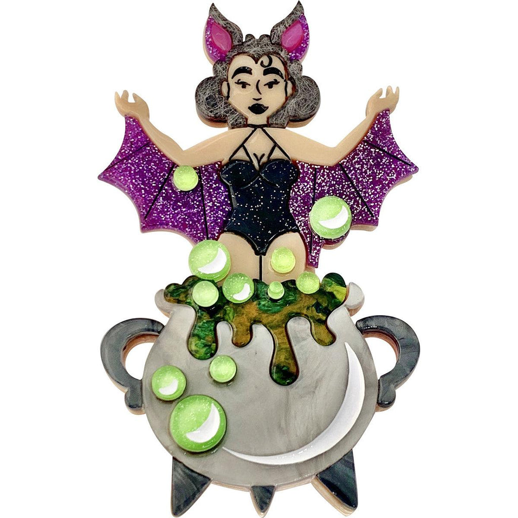 Brewtiful Ghoul Brooch by Lipstick & Chrome-0